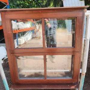 Hardhout Raam (132 x 124)