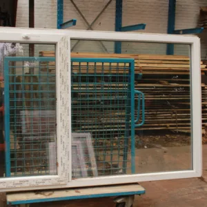 Raam alluminium met apart kiepraam (212 x 142,5 x 8)